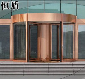 專業(yè)制作豪華環(huán)柱商務旋轉門，酒店經(jīng)典旋轉門價格實惠